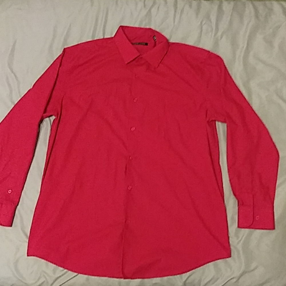 Red dress shirt